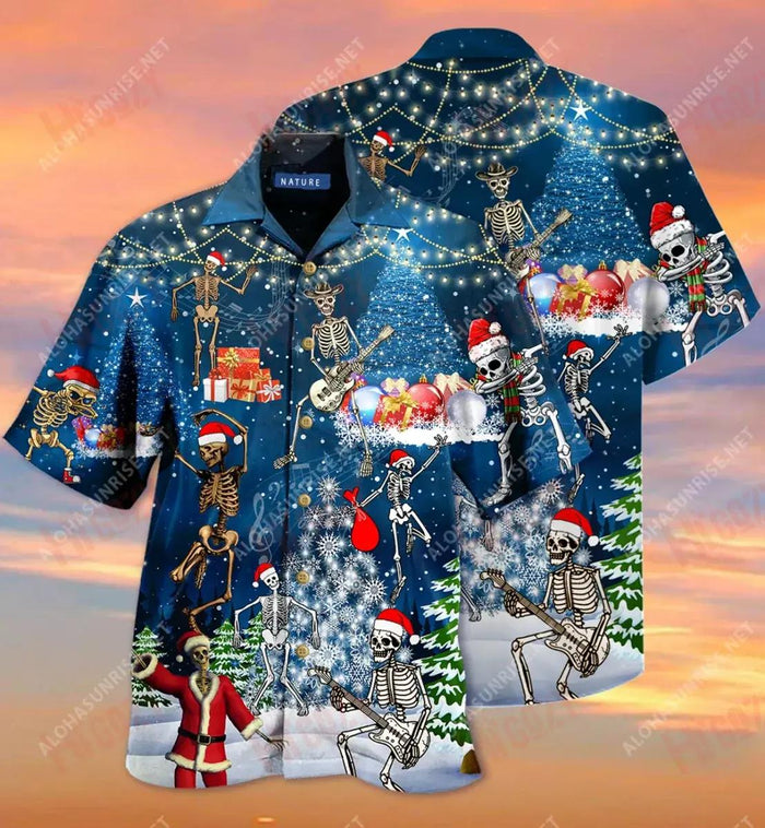 X-Raymas Short Hawaiian Shirt Vacation Short Sleeve Hawaiian Crazy Shirts Hawaiian Shirts For Women, Hawaiian Shirt Gift, Christmas Gift