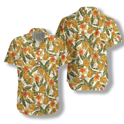 The Spring Tropical Banana Plant Hawaiian Shirt, Hawaiian Shirt Gift, Christmas Gift