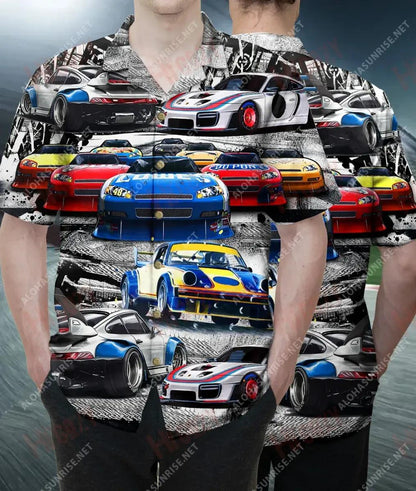 Stock Car Racing Unisex Hawaiian Shirt Summer Hawaiian T Shirts Custom Hawaiian Shirts Hawaiian Shirts For Women, Hawaiian Shirt Gift, Christmas Gift