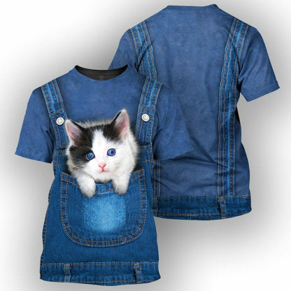 Cat - 3D All Over Printed Shirt Tshirt Hoodie Apparel