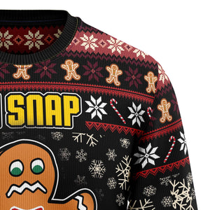 Oh Snap Gingerbread Ugly Christmas Sweater,Christmas Ugly Sweater,Christmas Gift,Gift Christmas 2024