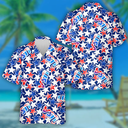 Traditional Colors USA Flag With Stars And Stripes Hawaiian Shirt, Hawaiian Shirt Gift, Christmas Gift