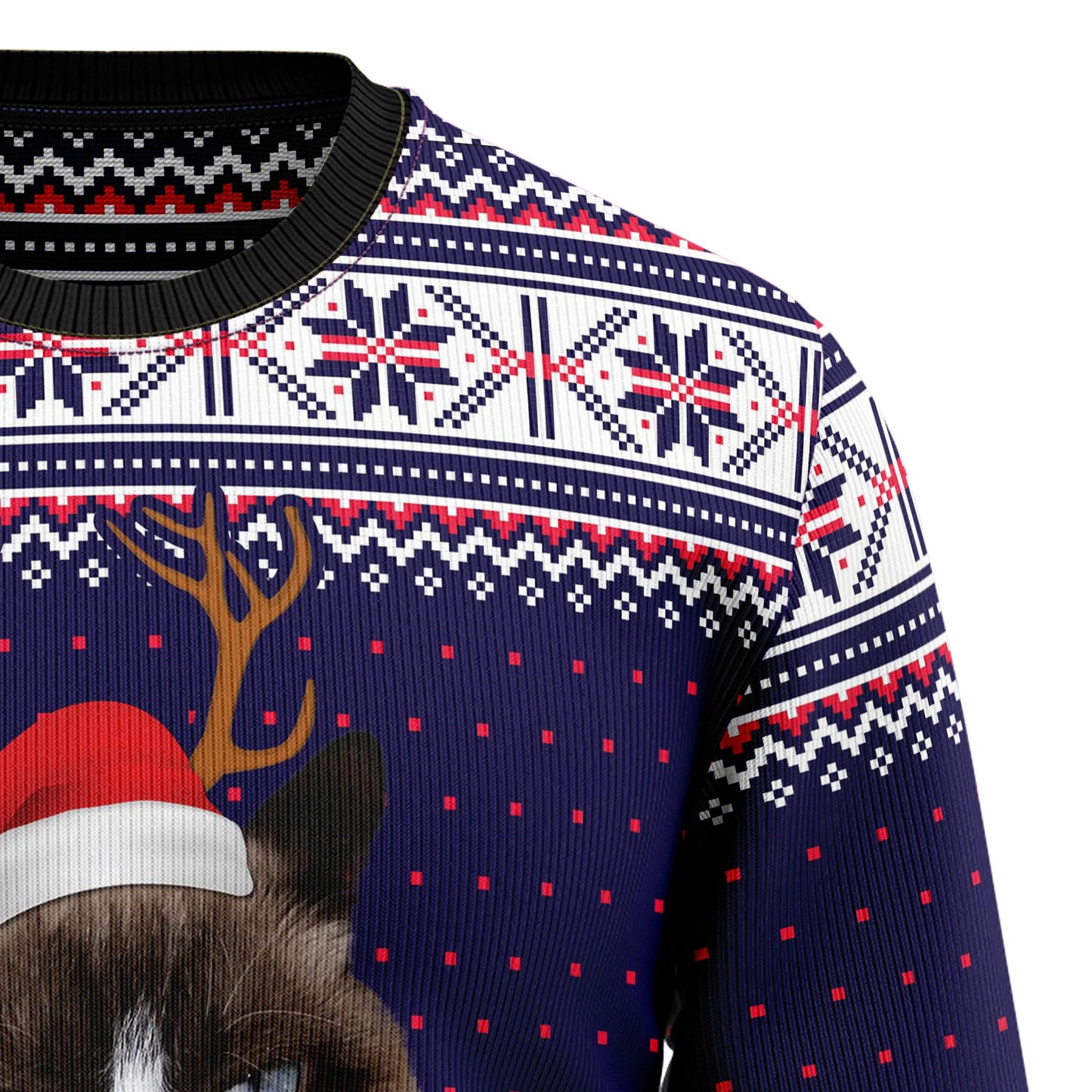 Grumpy Cat Merry Christmas Xmas Santa Hat Ugly Christmas Sweater,Christmas Ugly Sweater,Christmas Gift,Gift Christmas 2024