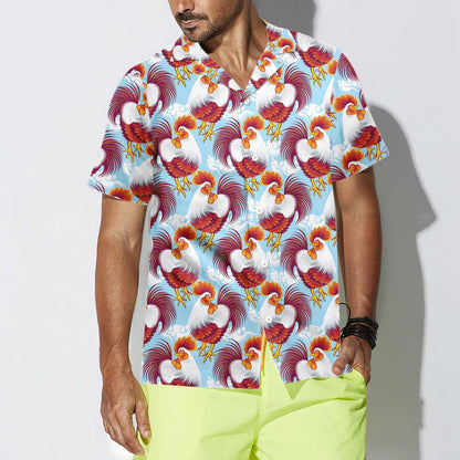 On The Farm Beautiful Chickens Hawaiian Shirt,Hawaiian Shirt Gift, Christmas Gift