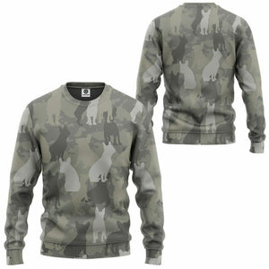 3D French Bulldog Camo Custom Tshirt Hoodie Apparel