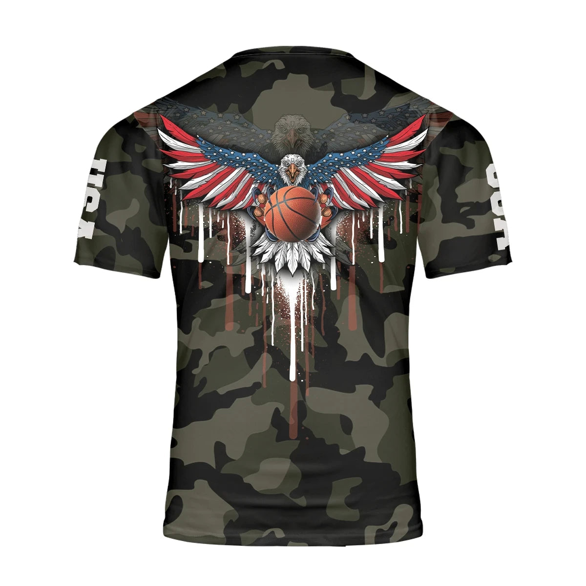 Basketball American Eagles All Over Print Hawaiian Shirt Camouflage Design, Hawaiian Shirt Gift, Christmas Gift