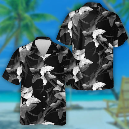 Hand Drawn Butterfly In Watercolor Style Hawaiian Shirt, Hawaiian For Gift