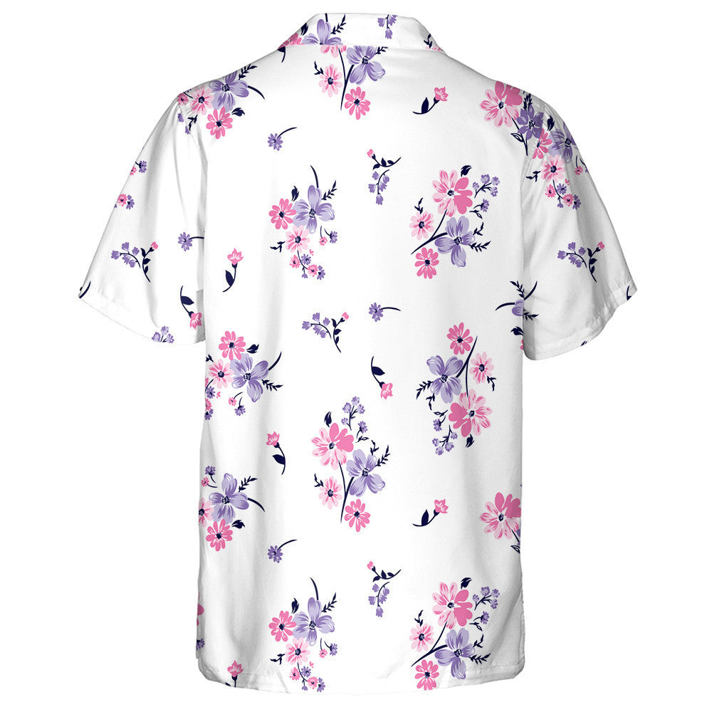 Floral Bouquet With Small Flowers And Leaves Art Design Hawaiian Shirt, Hawaiian Shirt Gift, Christmas Gift