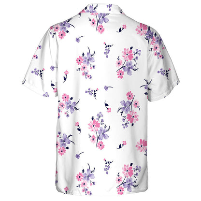 Floral Bouquet With Small Flowers And Leaves Art Design Hawaiian Shirt, Hawaiian Shirt Gift, Christmas Gift