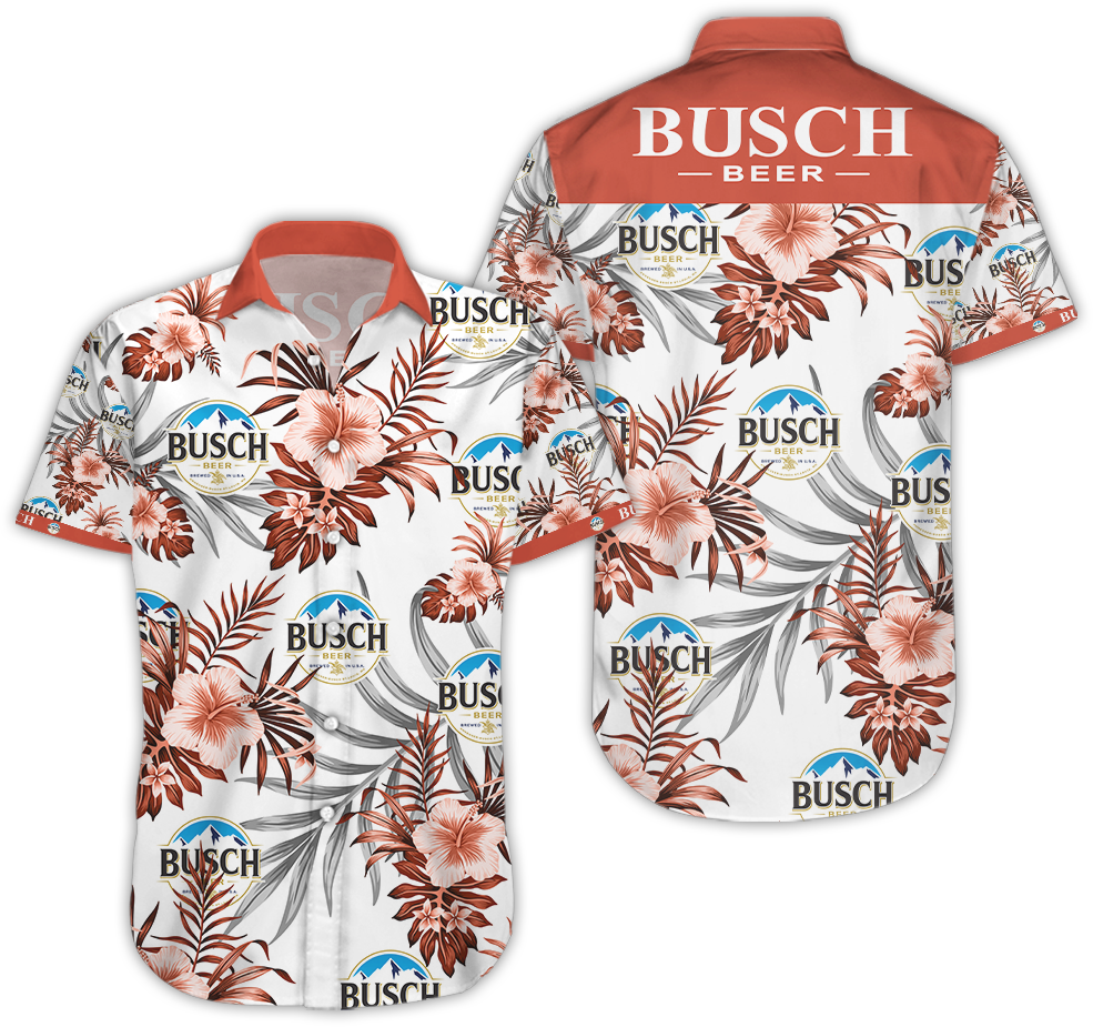 Busch Beer Hawaiian Shirt â€“ Dnstyles,Hawaiian Shirt Gift, Christmas Gift