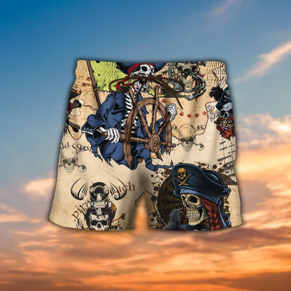New Skull Pirate Awesome Background Design Hawaiian Shirt,Hawaiian Shirt Gift, Christmas Gift