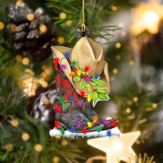 Cowboy Light Christmas Shape Ornament, Christmas Gift, Christmas Decoration
