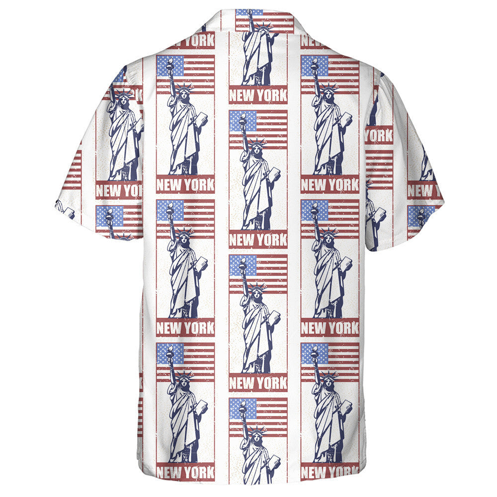 Travel Stickers The Statue Of Liberty Of New York Hawaiian Shirt, Hawaiian Shirt Gift, Christmas Gift
