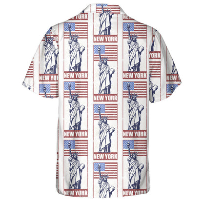 Travel Stickers The Statue Of Liberty Of New York Hawaiian Shirt, Hawaiian Shirt Gift, Christmas Gift