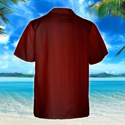 Love Electric Guitar On Maroon Design Hawaiian Shirt, Hawaiian For Gift