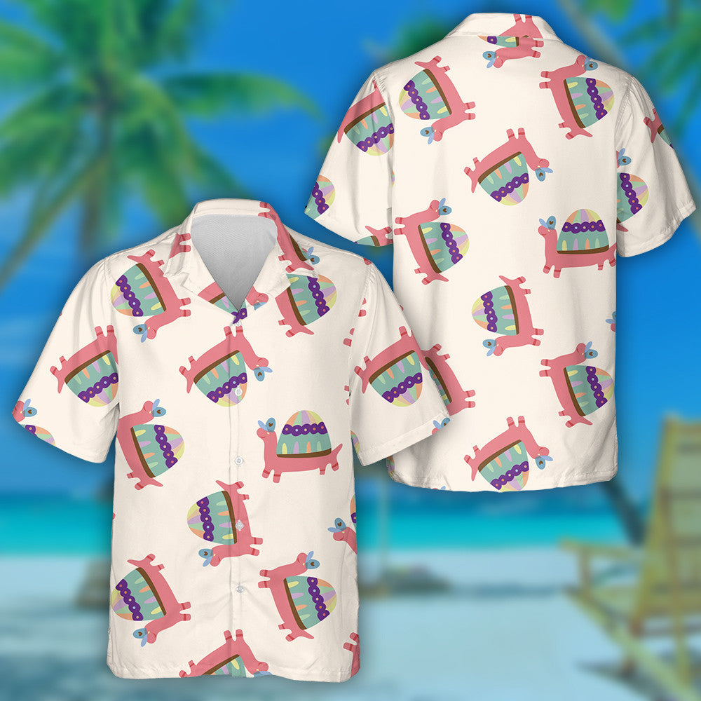 Cute Cartoon Pink Turtle In Blue Hat Hawaiian Shirt, Hawaiian Shirt Gift, Christmas Gift