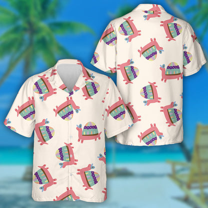 Cute Cartoon Pink Turtle In Blue Hat Hawaiian Shirt, Hawaiian Shirt Gift, Christmas Gift