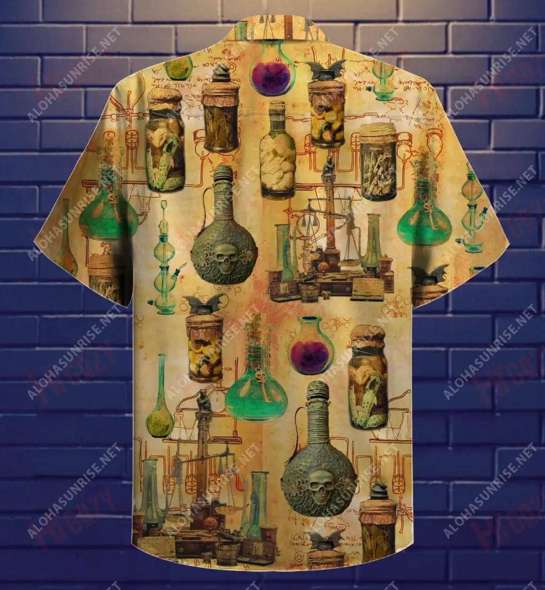 There'S Nothing Colder Than Chemistry Short Hawaiian Shirt Summer Hawaiian T Shirts Custom Hawaiian Shirts Hawaiian Shirts For Women, Hawaiian Shirt Gift, Christmas Gift