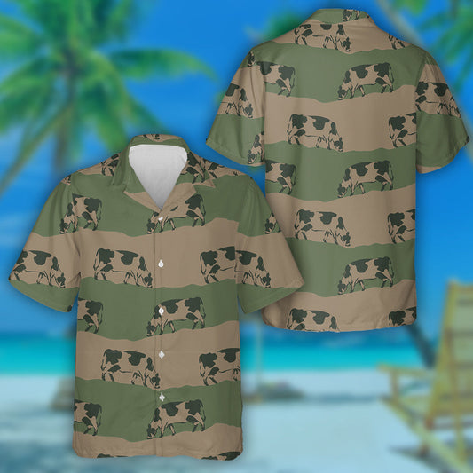 Classic Cows Grazing In The Meadow Hawaiian Shirt, Hawaiian For Gift