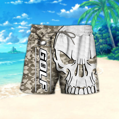 Camouflage Golf Tropical Background Design Hawaiian Shirt And Short, Hawaiian Shirt Gift, Christmas Gift