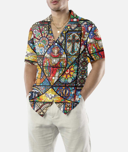 Vivid Abstract Design Hawaiian Shirt The Resurrection Of Jesus, Hawaiian Shirt Gift, Christmas Gift