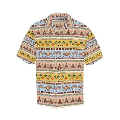 Native American Bright Color Pattern Hawaiian Shirt,Hawaiian Shirt Gift, Christmas Gift