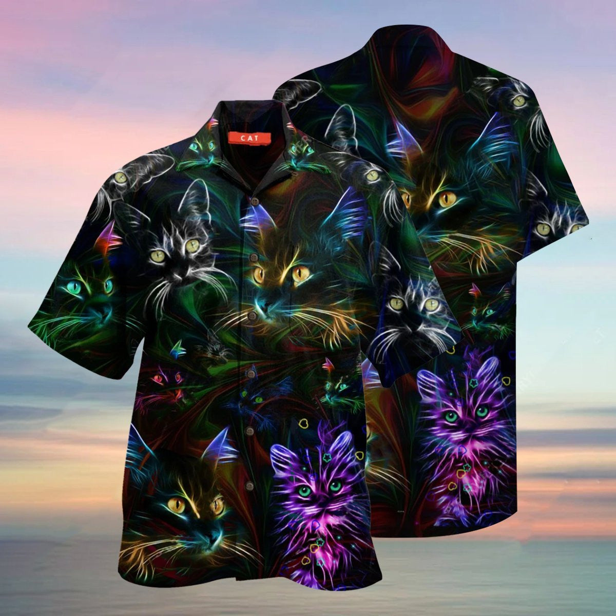Cat Hair Don't Care Style Pretty Ornamental Hawaiian Shirt, Hawaiian Shirt Gift, Christmas Gift