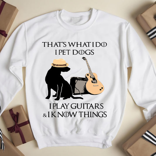 That's What I do I pet Ugly Sweater - Lustiges Sweatshirt, Weihnachtsgeschenke, hässlicher Pullover für Männer und Frauen