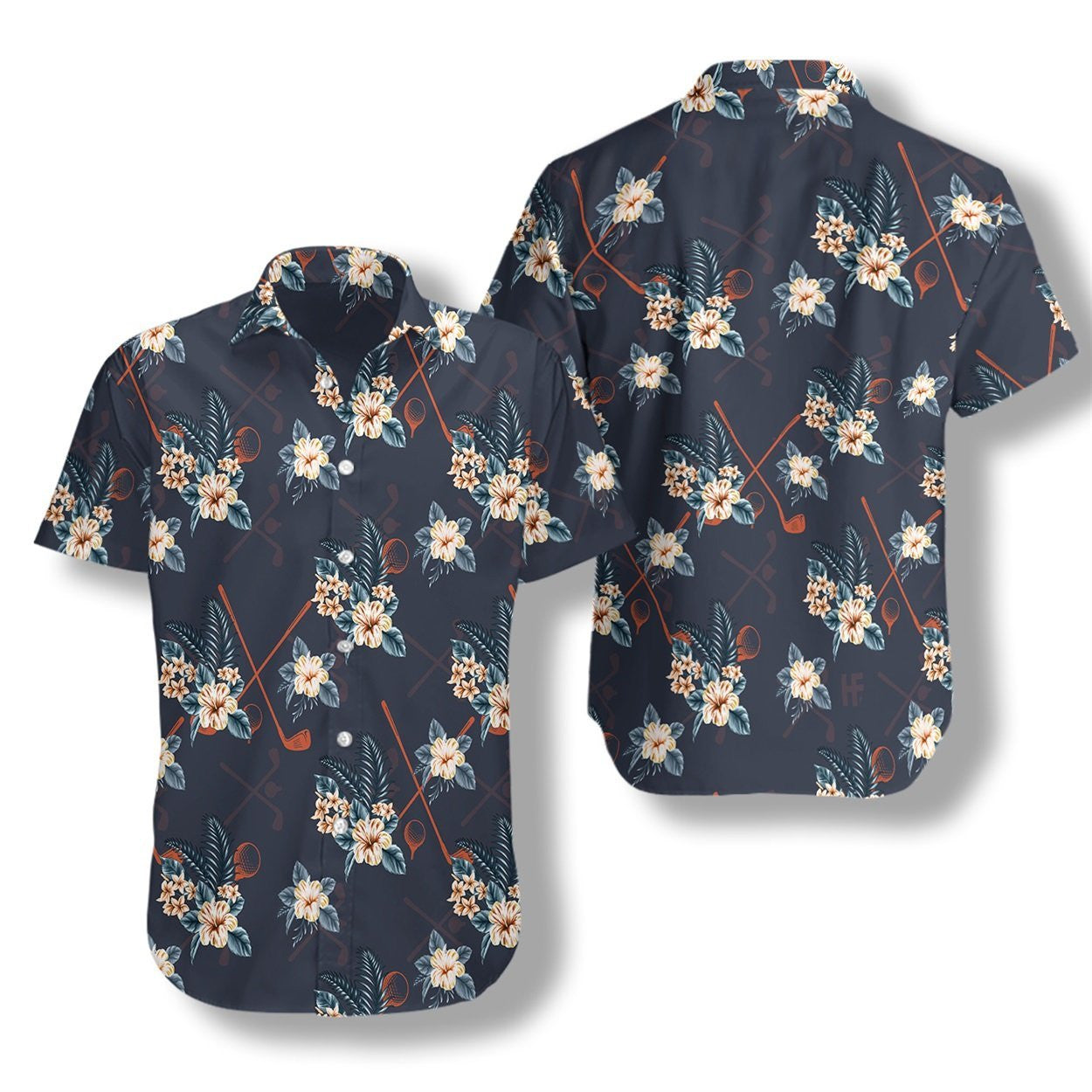 Tropical Golf 4 In Dark Design Hawaiian Shirt,Hawaiian Shirt Gift, Christmas Gift
