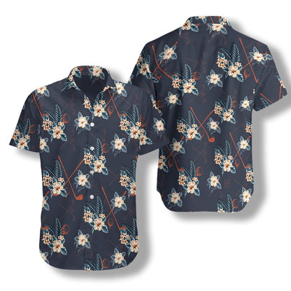 Tropical Golf 4 In Dark Design Hawaiian Shirt,Hawaiian Shirt Gift, Christmas Gift