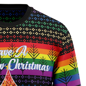 LGBT Rainbow Ugly Christmas Sweater,Christmas Ugly Sweater,Christmas Gift,Gift Christmas 2024