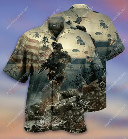 Brave Steps Unisex Short Sleeve Shirt Ocean Hawaiian T Shirts Best Hawaiian Shirts Hawaiian Shirts For Men, Hawaiian Shirt Gift, Christmas Gift