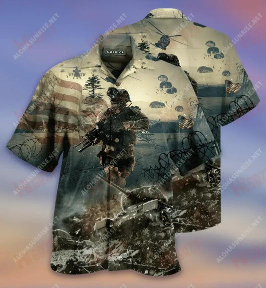Brave Steps Unisex Short Sleeve Shirt Ocean Hawaiian T Shirts Best Hawaiian Shirts Hawaiian Shirts For Men, Hawaiian Shirt Gift, Christmas Gift