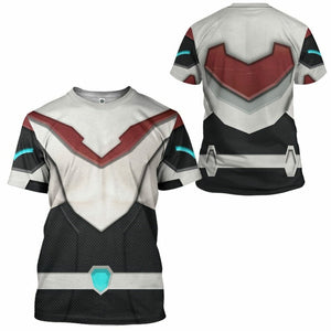 3D Voltron Legendary Defender Keith Kogane Armor Custom Tshirt Hoodie Apparel