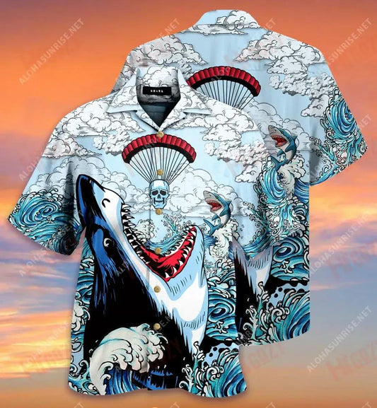 Sorry, You Were Trapped Shark Short Hawaiian Shirt Summer Tropical Shirts Hawaiian Crazy Shirts Hawaiian Shirt Pattern, Hawaiian Shirt Gift, Christmas Gift