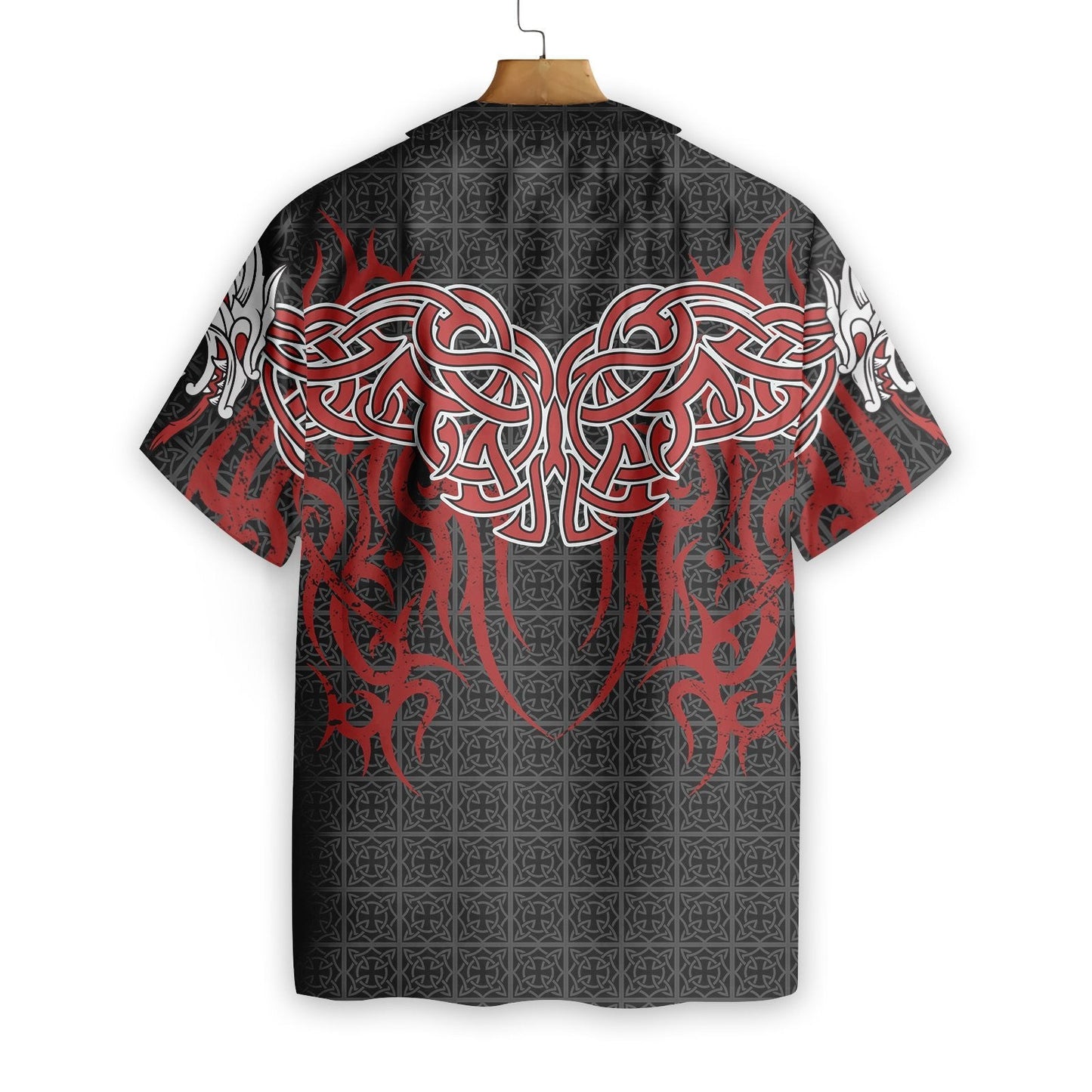 Dragon Tattoo Art In Black Dark Design Hawaiian Shirt, Hawaiian Shirt Gift, Christmas Gift