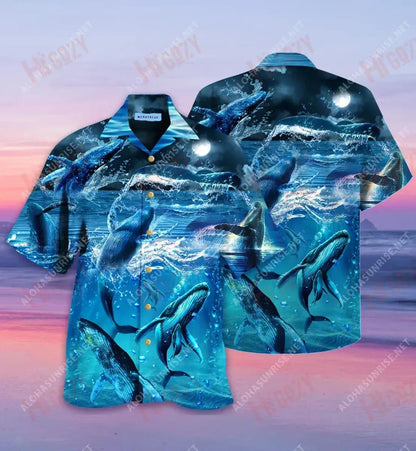 If You Want To See A Whale Unisex Short Sleeve Shirt Vacation Hawaiian T Shirts Tactical Hawaiian Shirt Funny Hawaiian Shirts, Hawaiian Shirt Gift, Christmas Gift