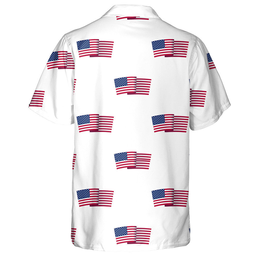One Of The 4th July Symbols On White Background Hawaiian Shirt, Hawaiian Shirt Gift, Christmas Gift