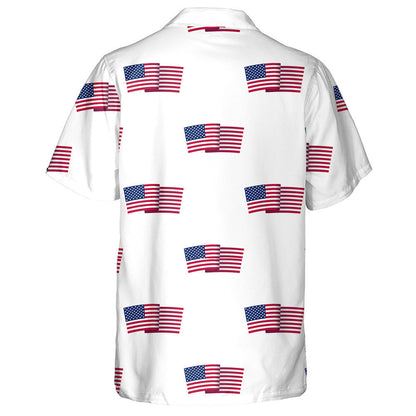 One Of The 4th July Symbols On White Background Hawaiian Shirt, Hawaiian Shirt Gift, Christmas Gift