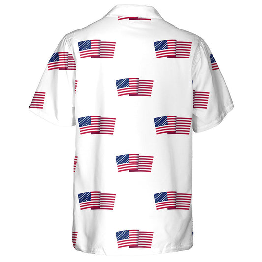 One Of The 4th July Symbols On White Background Hawaiian Shirt, Hawaiian Shirt Gift, Christmas Gift