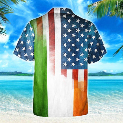 Awesome Irish Celtic Cross American Design Hawaiian Shirt,Hawaiian Shirt Gift, Christmas Gift