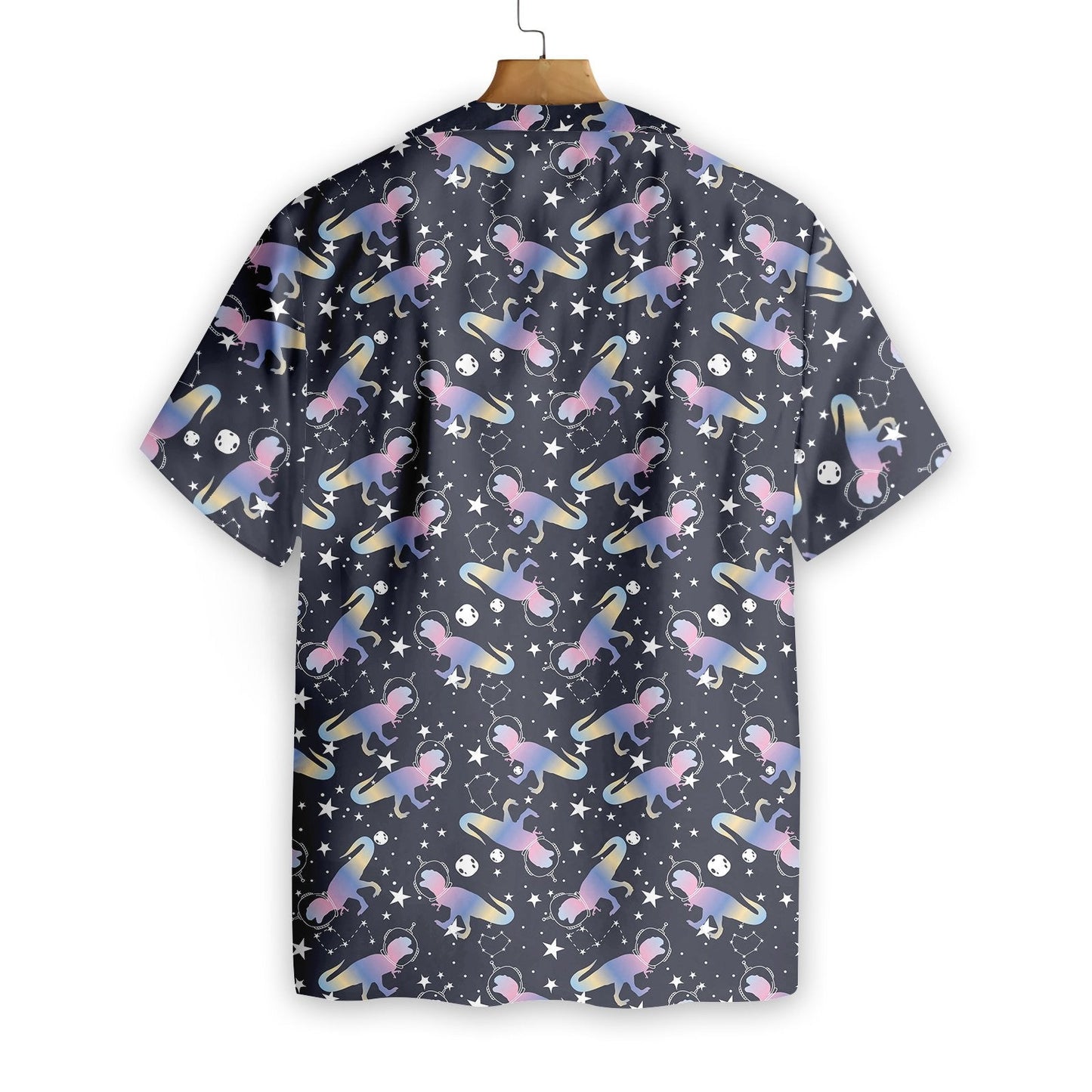 Astro T-Rex Dinosaur Black Theme Nice Design Hawaiian Shirt, Hawaiian Shirt Gift, Christmas Gift