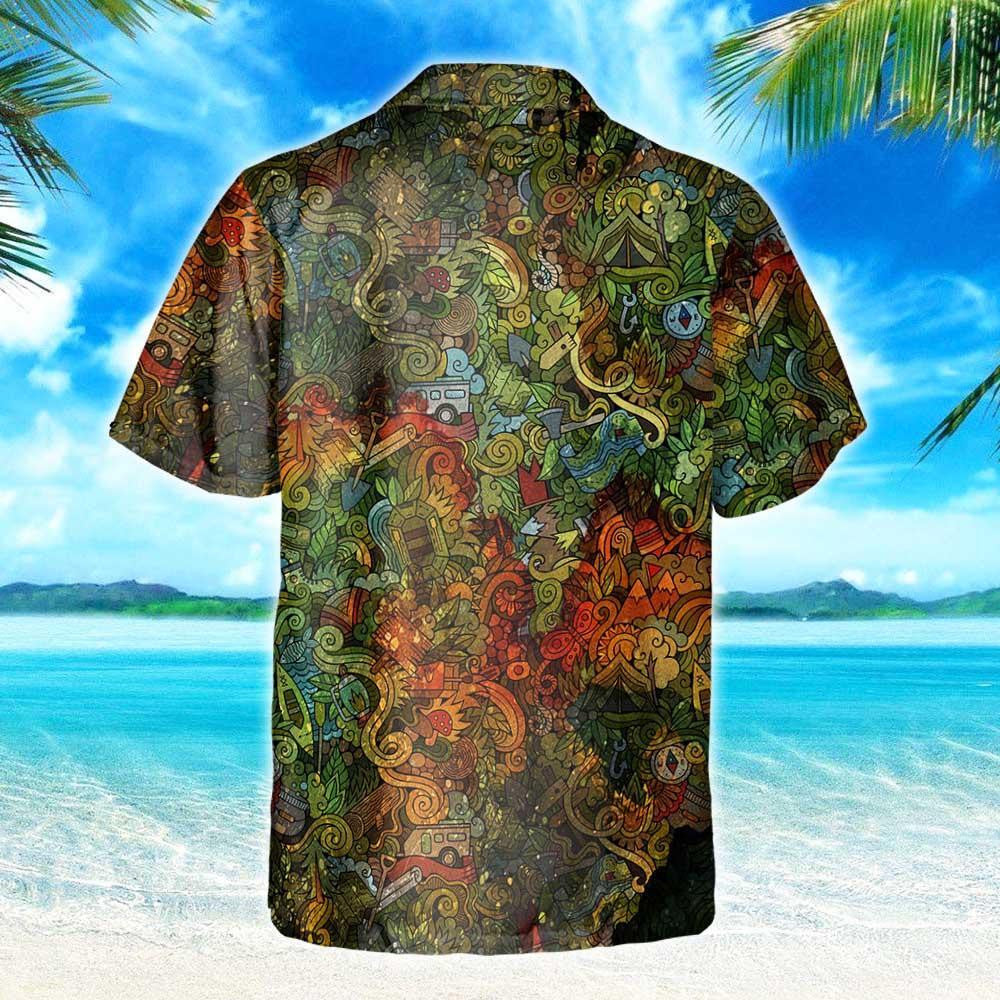 Excellent Design Hawaiian Shirt And Into The Forest I Go Camping, Hawaiian Shirt Gift, Christmas Gift