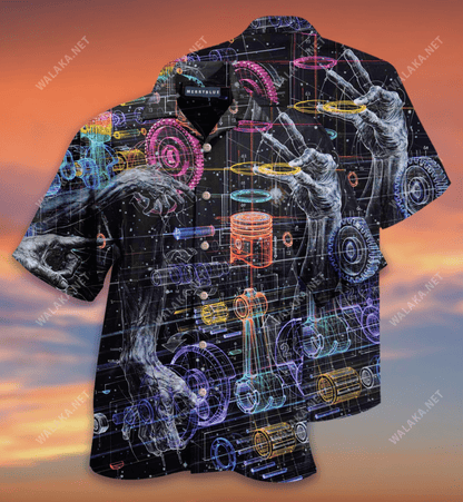 Mechanical Drive Me Crazy Hawaiian Shirt, Hawaiian Shirt Gift, Christmas Gift