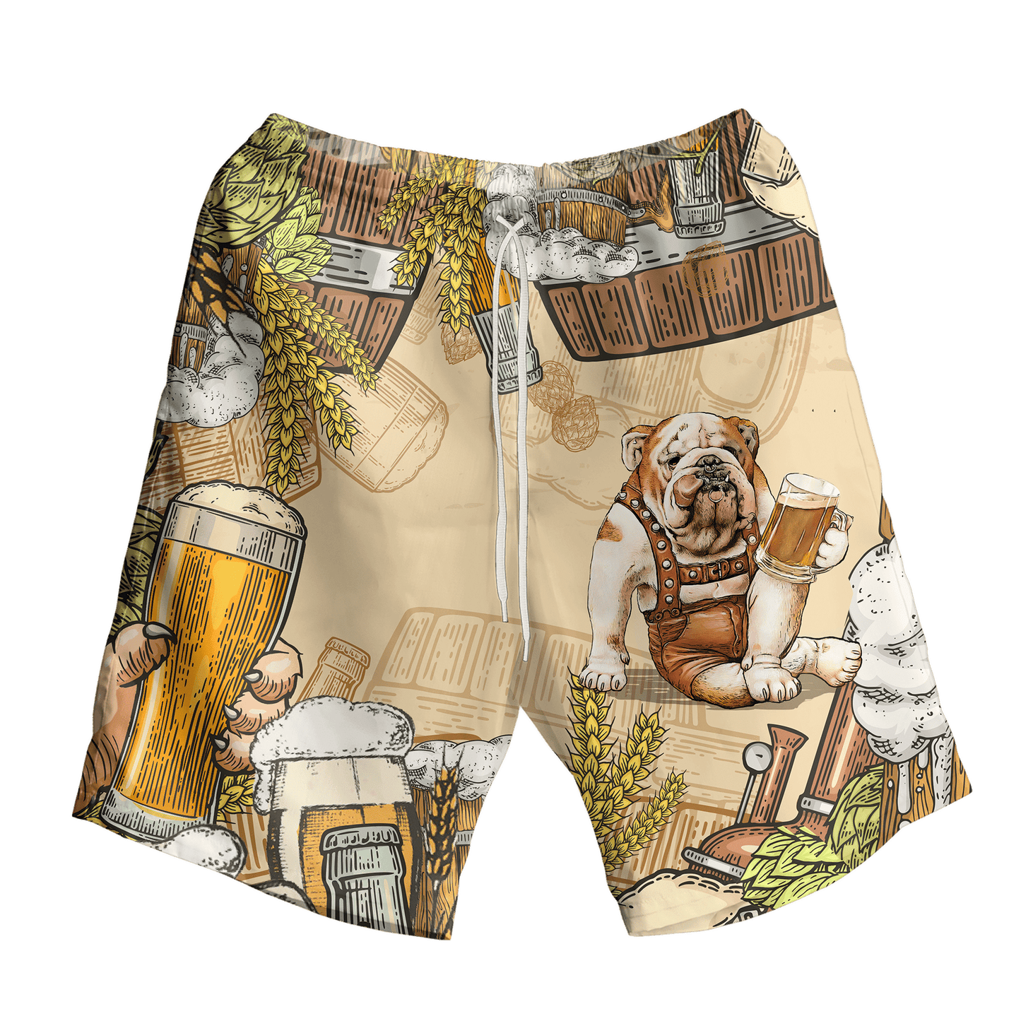 BullDog Drinking Beer Cool Design Hawaiian Shirt, Hawaiian For Gift