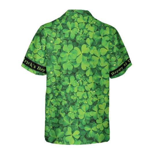 Happy St Patrick's Day Celtic Knot Shamrock Design Hawaiian Shirt, Hawaiian Shirt Gift, Christmas Gift