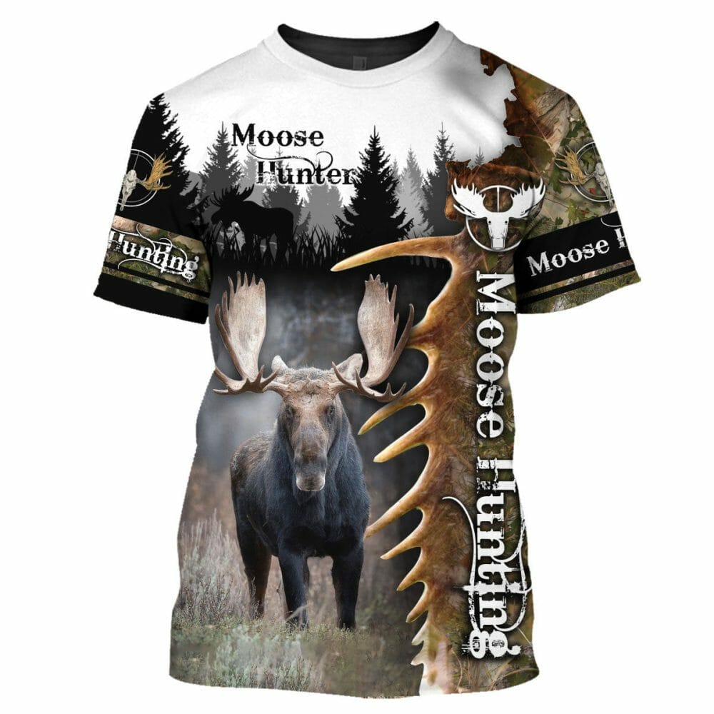 Moose Hunting - 3D All Over Printed Shirt Tshirt Hoodie Apparel