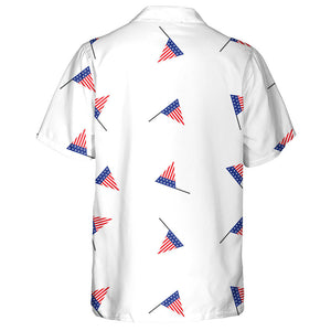 American Attribute Triangle Flag White Background Hawaiian Shirt, Hawaiian For Gift