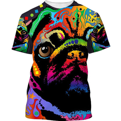The Bull Dog Cool Pattern Design Hawaiian Shirt,Hawaiian Shirt Gift, Christmas Gift
