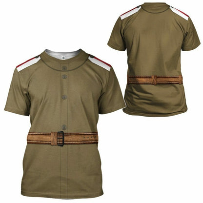 3D Russian Soldier Uniform Tshirt Hoodie Apparel